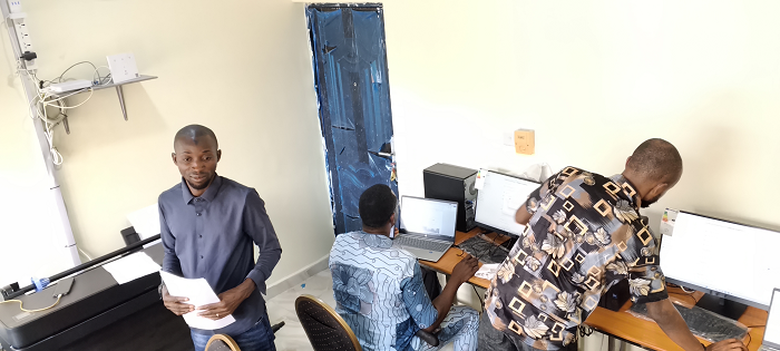 Board-level laptop repair in our ICT workshop